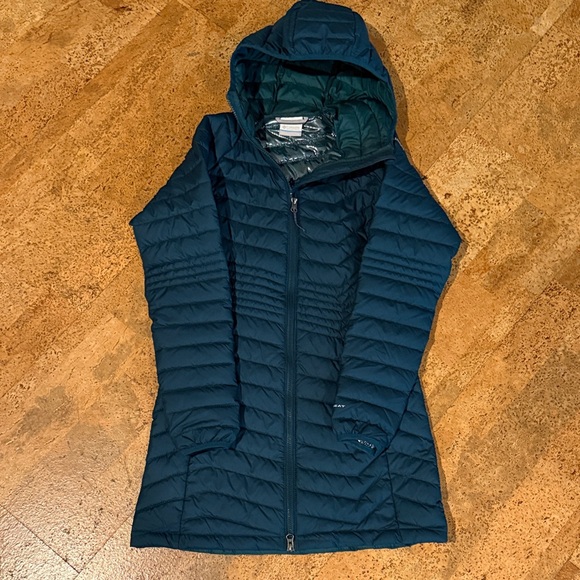 Columbia Women's Puffer Jacket - Deep Teal - Picture 3 of 5